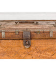 Antique Wooden Box with Diamond Motifs and Wave Patterns-10. Asian & Chinese Furniture, Art, Antiques, Vintage Home Décor for sale at FEA Home