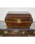 Qing Dynasty Hinged Box with Brass Hardware