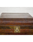 Qing Dynasty Hinged Box with Brass Hardware