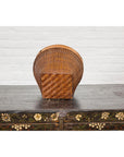 Vintage Hand Woven Rattan & Bamboo Basket, Sold Each-16. Asian & Chinese Furniture, Art, Antiques, Vintage Home Décor for sale at FEA Home