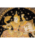 19th Century Kalaga Tapestry with Stones, Sequins and Colorful Thread