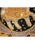 19th Century Kalaga Tapestry with Stones, Sequins and Colorful Thread