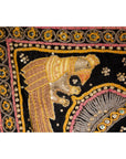 19th Century Kalaga Tapestry with Stones, Sequins and Colorful Thread