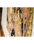 19th Century Kalaga Tapestry with Stones, Sequins and Colorful Thread