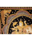 19th Century Kalaga Tapestry with Stones, Sequins and Colorful Thread