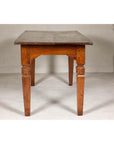 Wooden Dining Room Table with Lotiform Capitals and Custom Satin Finish-14. Asian & Chinese Furniture, Art, Antiques, Vintage Home Décor for sale at FEA Home