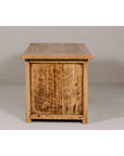 Teak Kneehole Desk with Eight Drawers and Custom Bleached Finish-20. Asian & Chinese Furniture, Art, Antiques, Vintage Home Décor for sale at FEA Home