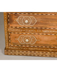 Anglo Indian Style Mango Wood Chest with Four Drawers and Floral Bone Inlay-7. Asian & Chinese Furniture, Art, Antiques, Vintage Home Décor for sale at FEA Home