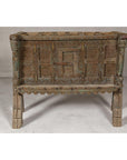 Antique Damachiya Wedding Cabinet on Legs with Carved Décor