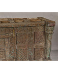 Antique Damachiya Wedding Cabinet on Legs with Carved Décor