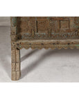 Antique Damachiya Wedding Cabinet on Legs with Carved Décor