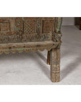 Antique Damachiya Wedding Cabinet on Legs with Carved Décor