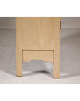Large Cream Painted Cabinet with Brass Medallion Hardware