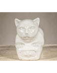 Vintage Petite Blanc de Chine Porcelain Cat Figure