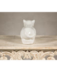 Vintage Petite Blanc de Chine Porcelain Cat Figure