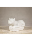 Vintage Petite Blanc de Chine Porcelain Cat Figure