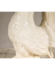 Petite Blanc de Chine Porcelain Fantail Pigeon Sculpture, Vintage