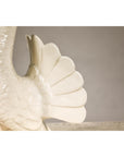 Petite Blanc de Chine Porcelain Fantail Pigeon Sculpture, Vintage