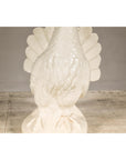 Petite Blanc de Chine Porcelain Fantail Pigeon Sculpture, Vintage