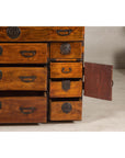 Late Meiji Keyaki Merchant Tansu Chest with Iron Fittings