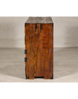 Late Meiji Keyaki Merchant Tansu Chest with Iron Fittings