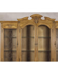 Large French Provincial Style China Cabinet in Hardwood Finish, Wired, SKU , image 7