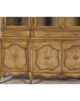 Large French Provincial Style China Cabinet in Hardwood Finish, Wired, SKU , image 8
