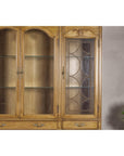 Large French Provincial Style China Cabinet in Hardwood Finish, Wired, SKU , image 11