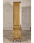 Large French Provincial Style China Cabinet in Hardwood Finish, Wired, SKU , image 15