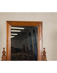 Late 19th Century Dutch Colonial Hardwood Cheval Mirror with Carved Details
