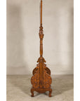 Late 19th Century Dutch Colonial Hardwood Cheval Mirror with Carved Details
