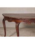 Louis XV-Style Demi-Lune Desk with Three Drawers & Pull-out Desktop-5. Asian & Chinese Furniture, Art, Antiques, Vintage Home Décor for sale at FEA Home