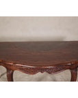 Louis XV-Style Demi-Lune Desk with Three Drawers & Pull-out Desktop-8. Asian & Chinese Furniture, Art, Antiques, Vintage Home Décor for sale at FEA Home