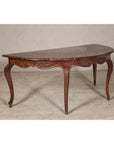 Louis XV-Style Demi-Lune Desk with Three Drawers & Pull-out Desktop-9. Asian & Chinese Furniture, Art, Antiques, Vintage Home Décor for sale at FEA Home