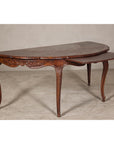 Louis XV-Style Demi-Lune Desk with Three Drawers & Pull-out Desktop-10. Asian & Chinese Furniture, Art, Antiques, Vintage Home Décor for sale at FEA Home
