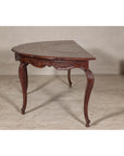 Louis XV-Style Demi-Lune Desk with Three Drawers & Pull-out Desktop-15. Asian & Chinese Furniture, Art, Antiques, Vintage Home Décor for sale at FEA Home