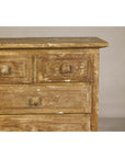 Pair of Distressed Vintage Nightstands with Subtle Brown and Green Patina