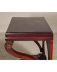 Antique Dutch Colonial Teak Pier Console Table with Carved Details and Sunburst-13. Asian & Chinese Furniture, Art, Antiques, Vintage Home Décor for sale at FEA Home
