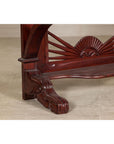 Antique Dutch Colonial Teak Pier Console Table with Carved Details and Sunburst-16. Asian & Chinese Furniture, Art, Antiques, Vintage Home Décor for sale at FEA Home