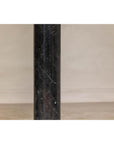 Vintage Black Marble Column Pedestal with White Veining, Sold Individually