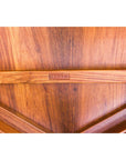 Hexagonal Elm Wood Center Table with Sculptural Open Frame Design