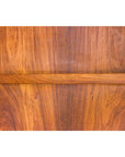 Hexagonal Elm Wood Center Table with Sculptural Open Frame Design