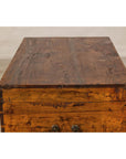 Large Late Qing Dynasty Elm Blanket Chest with Brass Hardware and Warm Patina-7. Asian & Chinese Furniture, Art, Antiques, Vintage Home Décor for sale at FEA Home