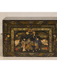 Antique Style Hand-Painted Trunk with Scenic Decor, Early 20th Century