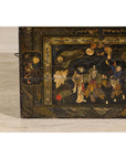 Antique Style Hand-Painted Trunk with Scenic Decor, Early 20th Century