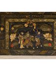 Antique Style Hand-Painted Trunk with Scenic Decor, Early 20th Century
