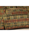 Pair of Kravet Plaid Upholstered Club Chairs with Skirted Base for Cozy Seating-11. Asian & Chinese Furniture, Art, Antiques, Vintage Home Décor for sale at FEA Home