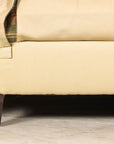 Pair of Kravet Plaid Upholstered Club Chairs with Skirted Base for Cozy Seating