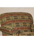 Pair of Kravet Plaid Upholstered Club Chairs with Skirted Base for Cozy Seating-9. Asian & Chinese Furniture, Art, Antiques, Vintage Home Décor for sale at FEA Home