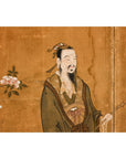 Meiji Six-Panel Folding Screen with Courtly Landscape and Pavilion-11. Asian & Chinese Furniture, Art, Antiques, Vintage Home Décor for sale at FEA Home